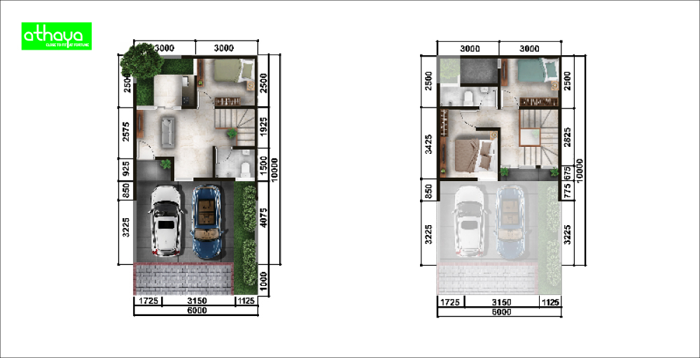 Tipe Athaya Std @ Cluster Fortune Garden